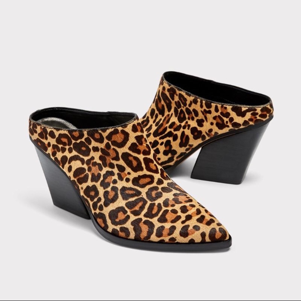Dolce Vita Leopard Mules